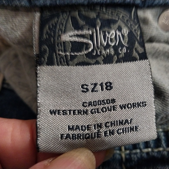 SILVER Jeans Suki Capri Women's Cropped Blue Denim - Picture 11 of 12